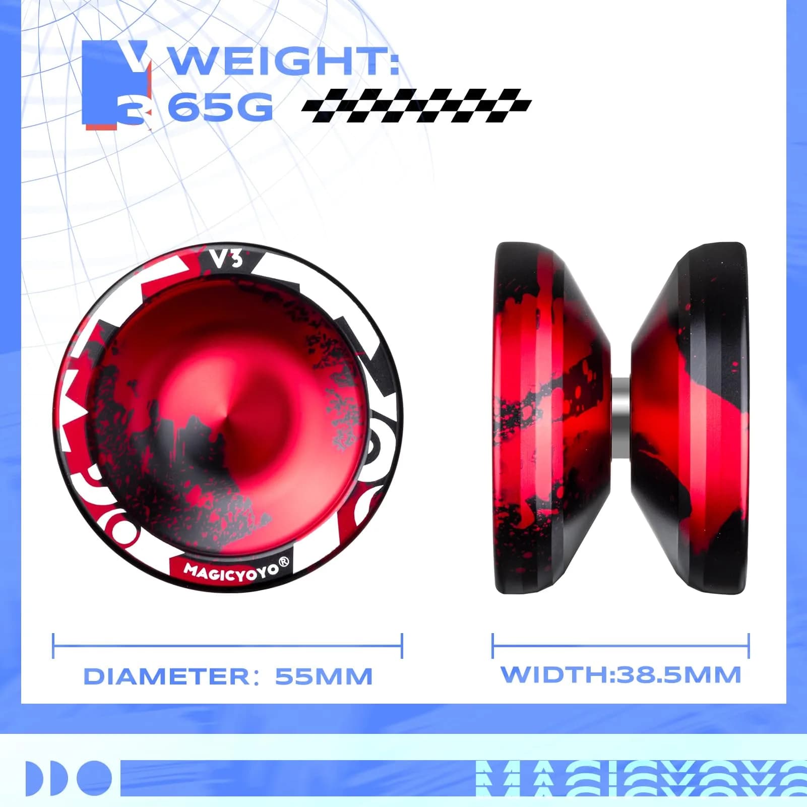 MAGICYOYO Professional Responsive Yoyo V3 Metal Yo yo for Kids Beginners | Dual Function Aluminum Alloy 6061 - view 4