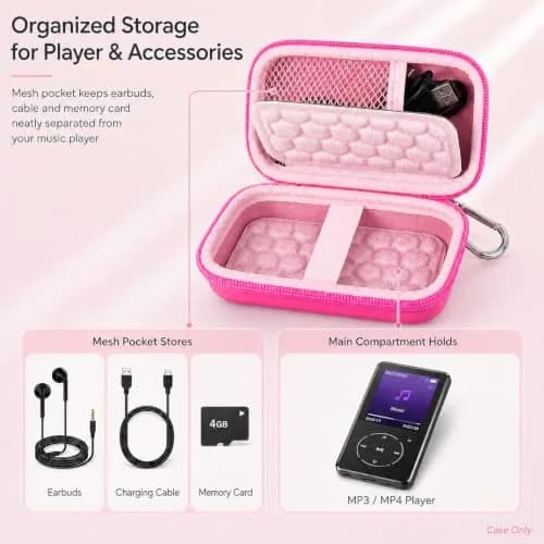 Comecase Hard MP3 MP4 Player Case for Luoran/for Innioasis/for TIMMKOO | Compact, Durable & Organized thumbnail 2