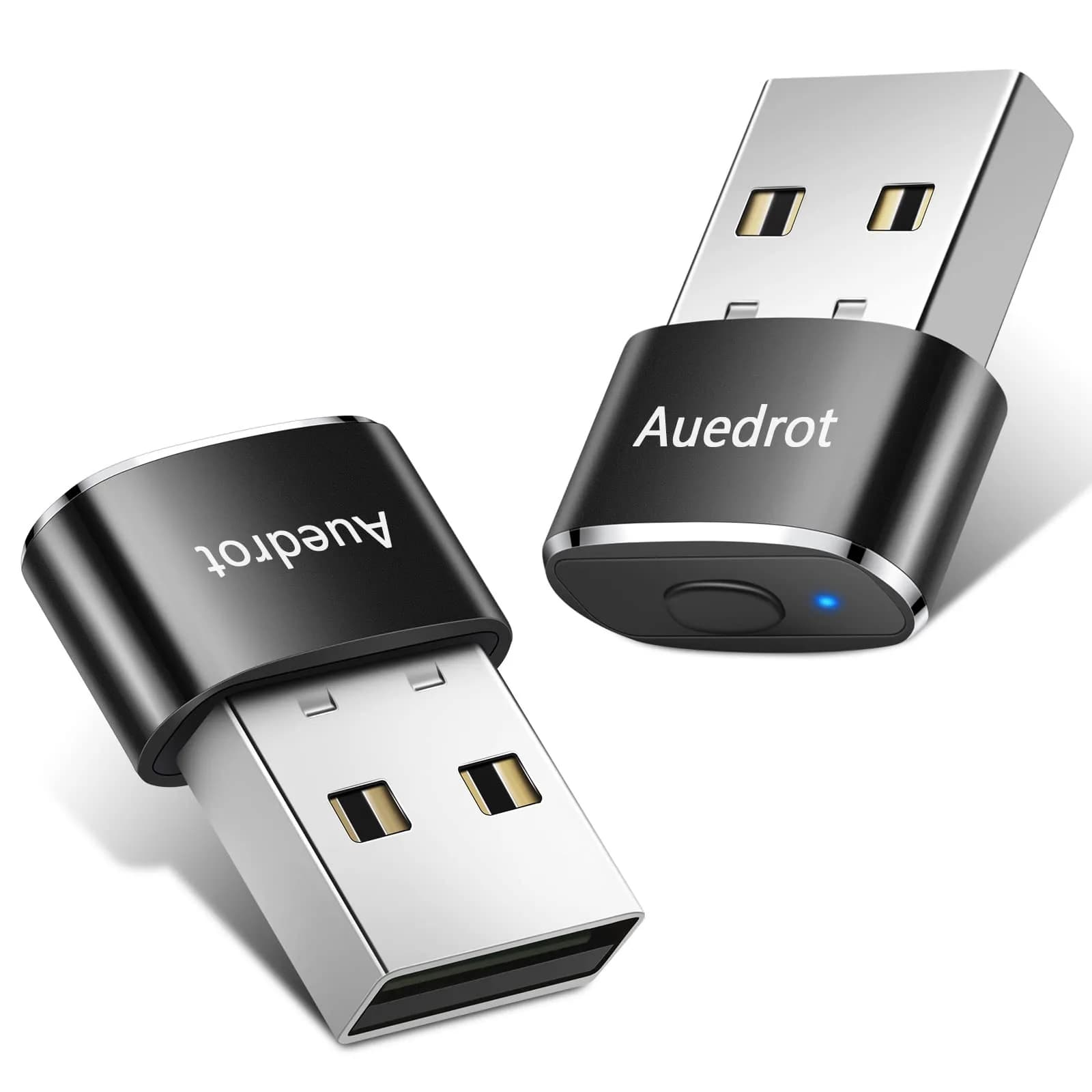 AUEDROT Mouse Jiggler Gray USB Mouse Mover with 2 Jiggle Modes | Keep Computer Awake — Black / Small / 2 PCS