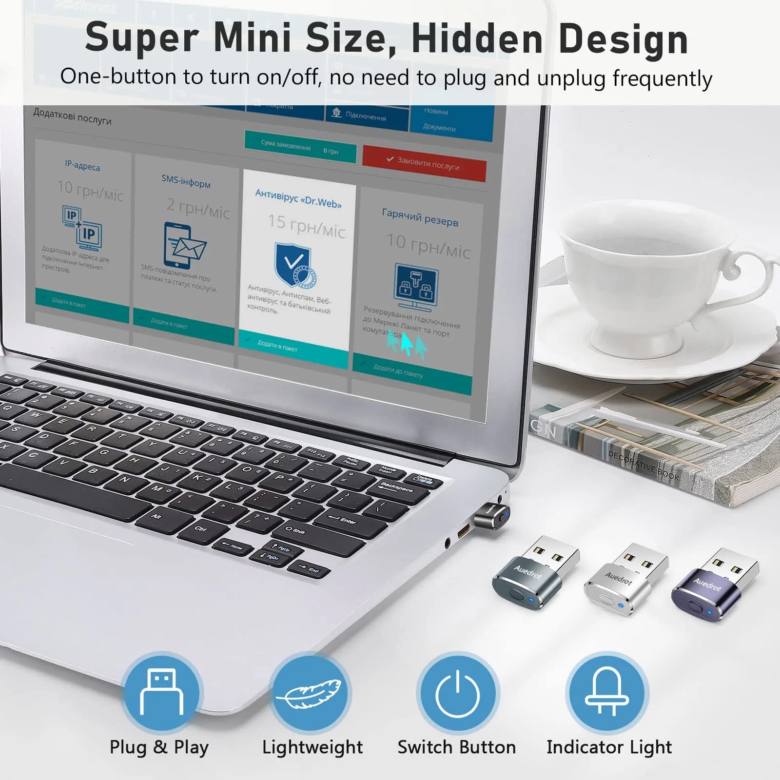 AUEDROT Metal Mouse Jiggler 2 PCS | Undetectable USB Mouse Mover for Computer & Laptop thumbnail 7