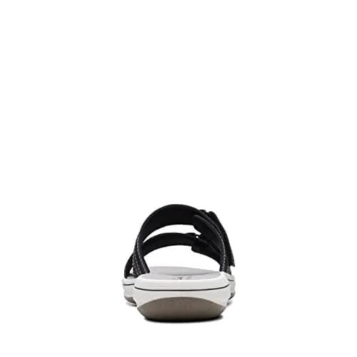 Clarks Cloudsteppers Women's Breeze Piper Slide Sandal Black Synthetic 8 Medium US | Beach-Strolling Comfort thumbnail 7