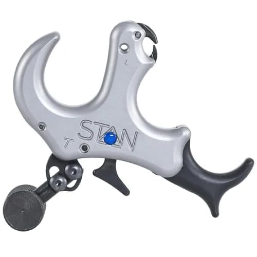 Stan OnneX Thumb Archery Release – Modular Trigger with Zero Travel, Adjustable Tension, 3 & 4 Finger Options, Echo Grey, M thumbnail 1