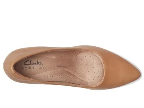 Clarks Women's Kataleyna Gem Pump 6.5 Wide | Elegant Leather Pump for Women thumbnail 3
