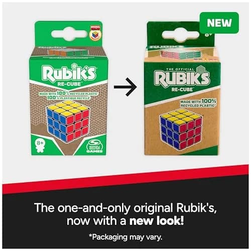 Rubik's Re-Cube 3x3 Eco-Friendly Puzzle Cube | Classic Brain Teaser for Kids & Adults thumbnail 5