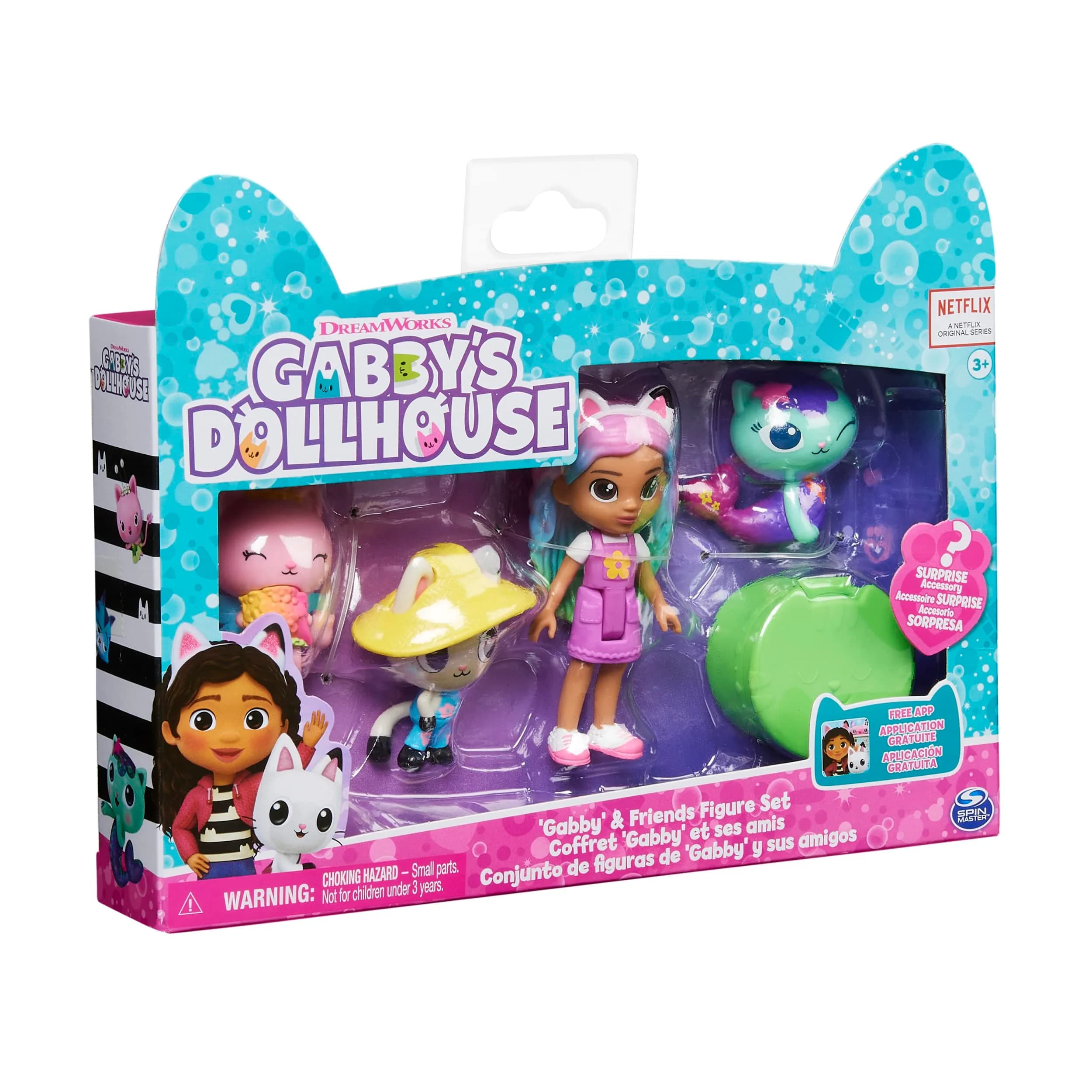 Gabby’s Dollhouse Rainbow Gabby & Friends Figure Set with 4 Figures | Ages 3+