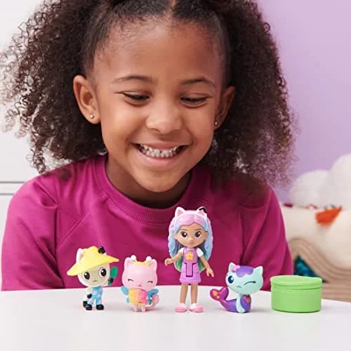 Gabby’s Dollhouse Rainbow Gabby & Friends Figure Set with 4 Figures | Ages 3+ thumbnail 2