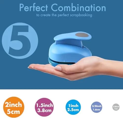 MYARTOOL 1 Inch Circle Paper Punch | Precise Circular Cut-Out for Crafts & DIY (70-120c) thumbnail 3