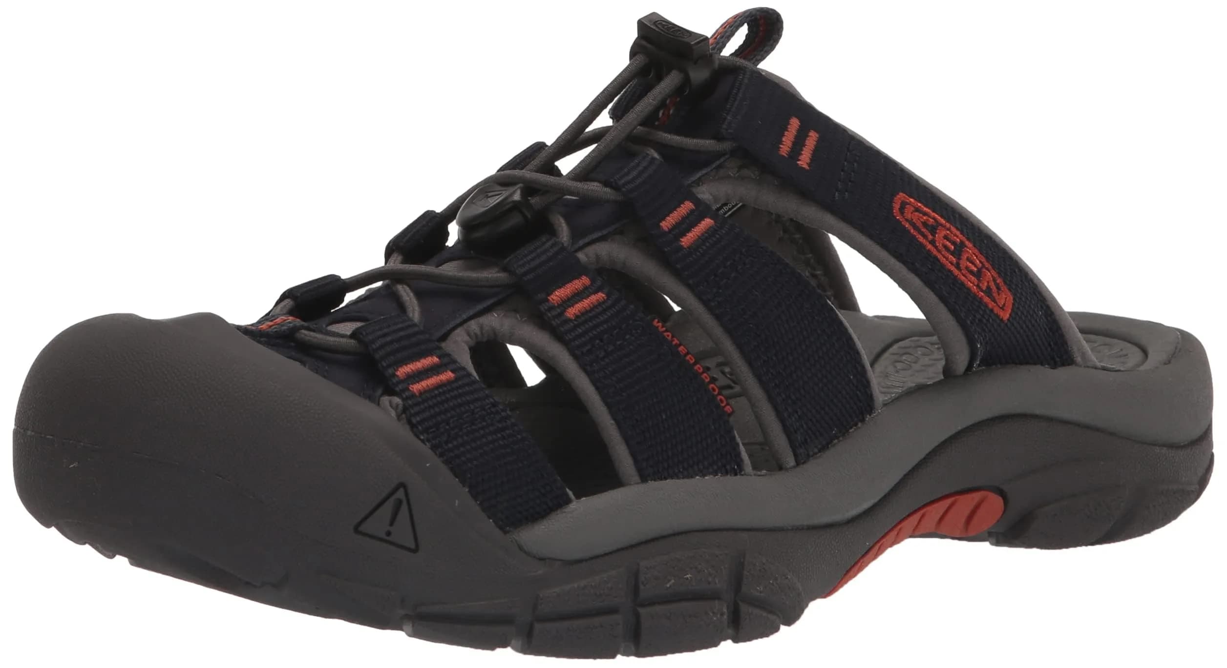 KEEN Newport Closed Toe Slip On Slide Sandals 11 US | Water-Resistant Outdoor Comfort — Sky Captain/Bombay Brown