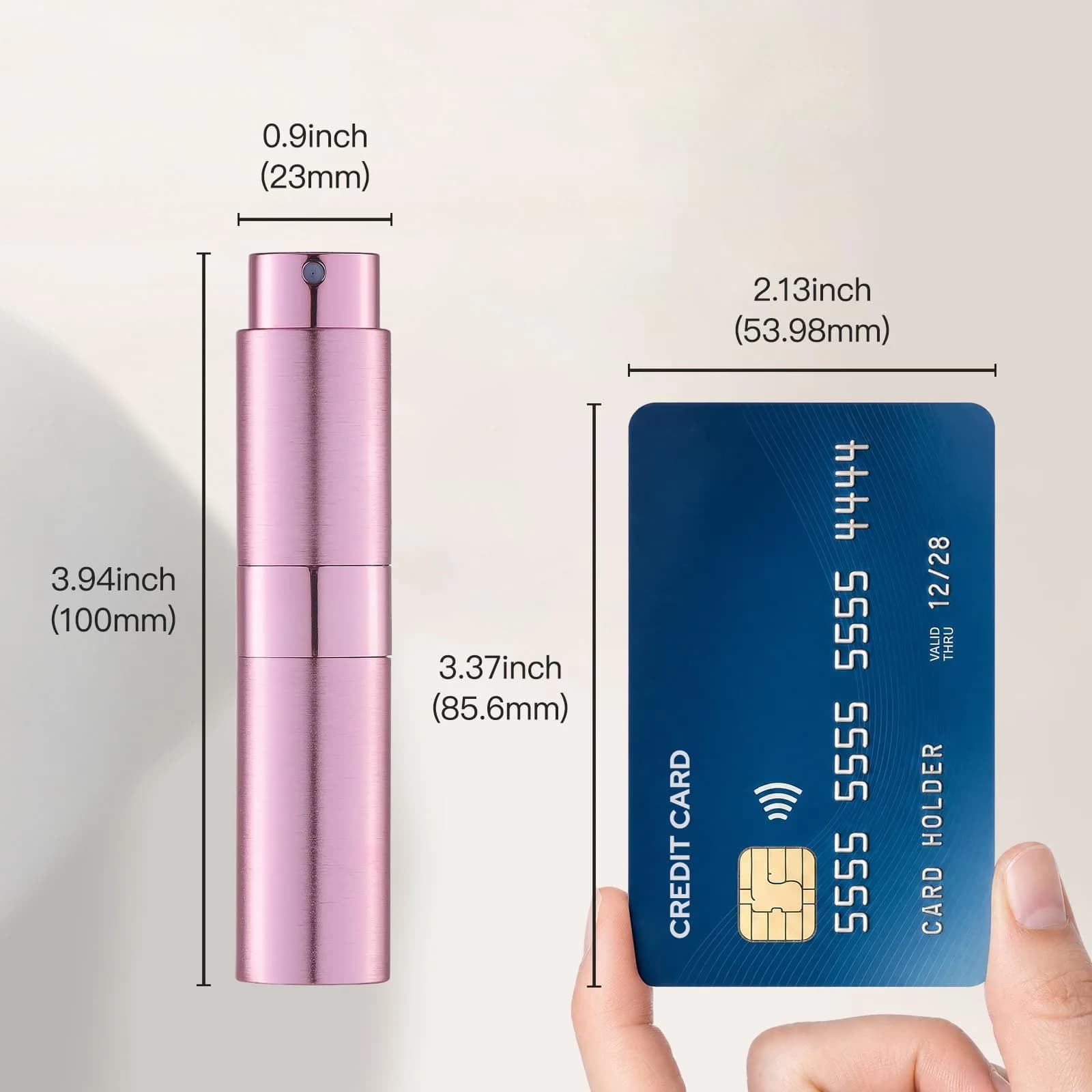 LISAPACK 8ml (0.27 Fl Oz) Refillable Perfume Travel Bottle | Twist-Up Atomizer Sprayer - view 6