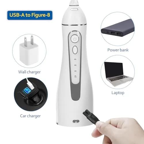 Cabor USB Water Flosser Charger Cable 1.2m (4 ft) | Compatible with 20+ Brands thumbnail 2