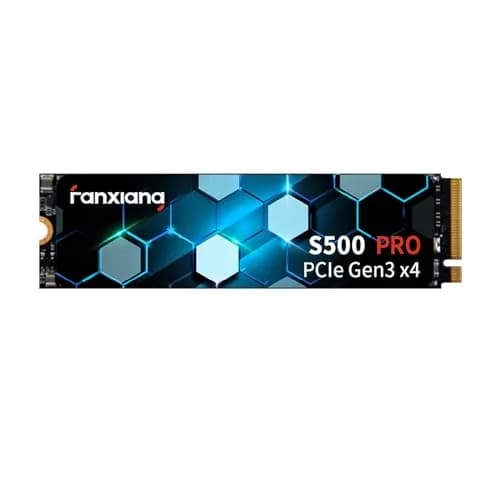 fanxiang S500 Pro 1TB NVMe SSD M.2 PCIe Gen3x4 2280 Internal Solid State Drive, SLC Cache 3D NAND TLC, Up to 3200MB/s, Compatible with Laptop and PC Desktops (Black) | High-Speed Data Storage thumbnail 1