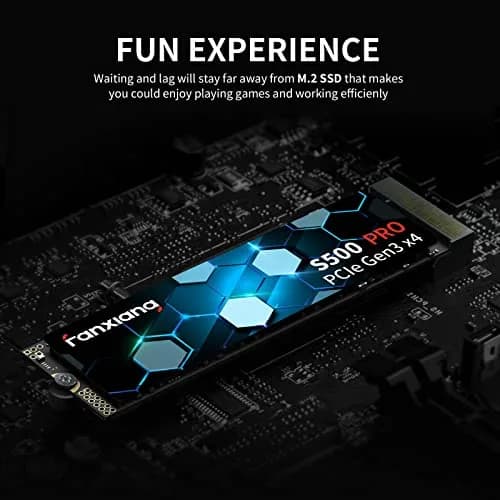 fanxiang S500 Pro 1TB NVMe SSD M.2 PCIe Gen3x4 2280 Internal Solid State Drive, SLC Cache 3D NAND TLC, Up to 3200MB/s, Compatible with Laptop and PC Desktops (Black) | High-Speed Data Storage thumbnail 7