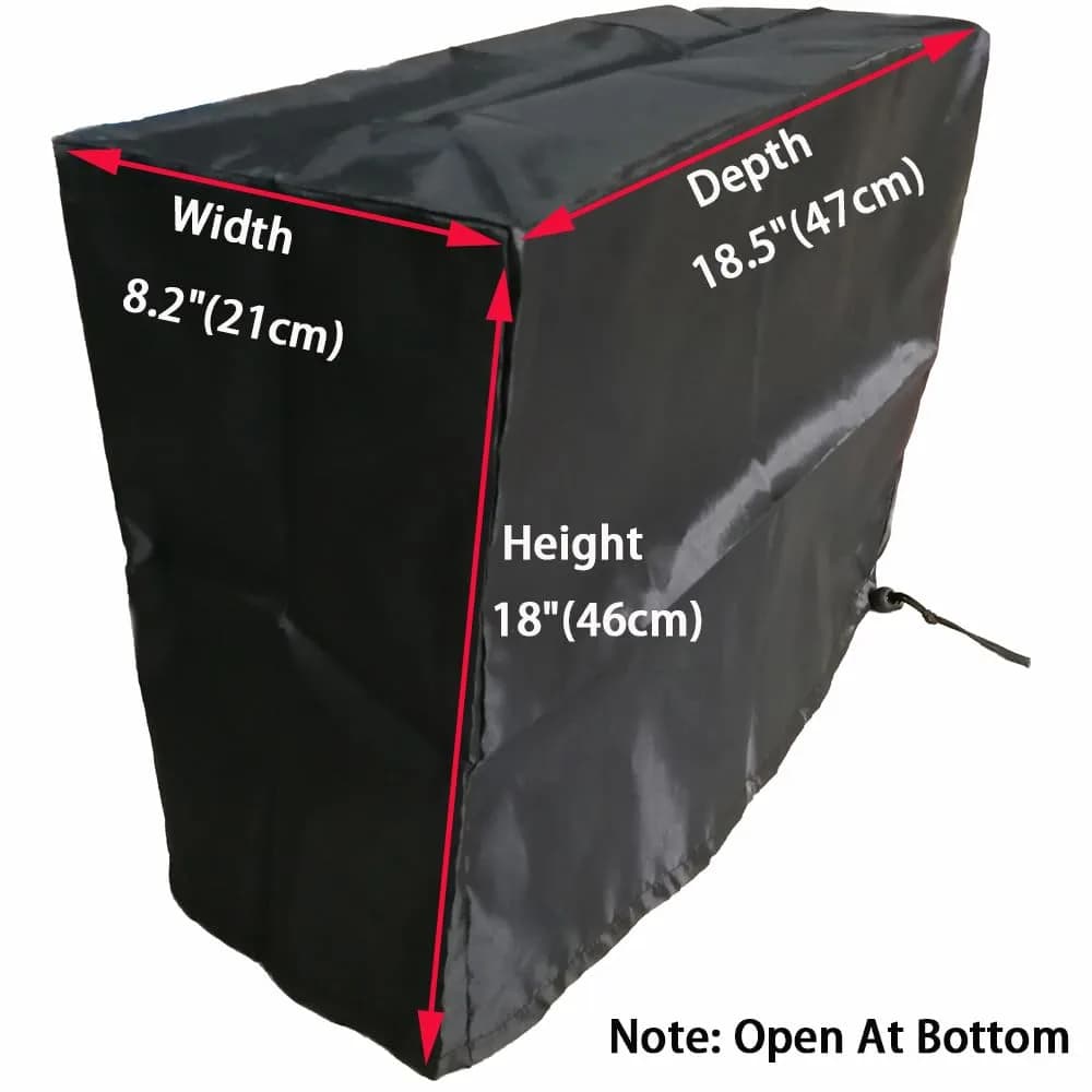 LU2000 Medium PC Dust Cover 46cm (18") | Antistatic, Waterproof, Adjustable Drawstring for Mid-Tower PCs - view 5