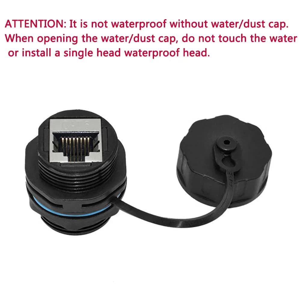 ANMBEST Shielded CAT6 RJ45 Waterproof Connector 10-Pack | IP68 Industrial Grade - view 4
