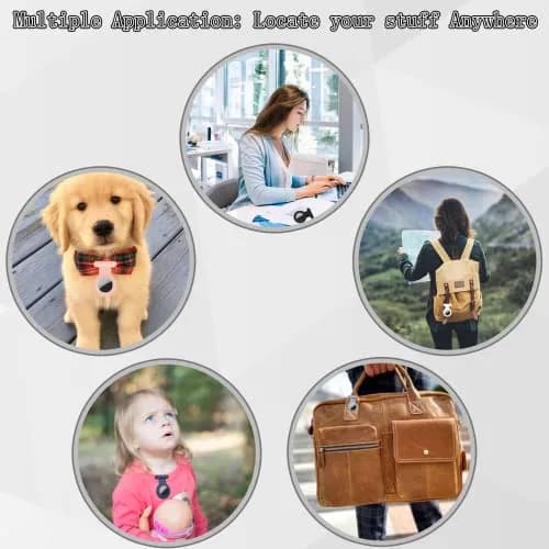 Fzemnn Silicone AirTag Holder Case for Kids & Pets, 2 Pack White | Hidden Pin Design for Secure Attachment thumbnail 6