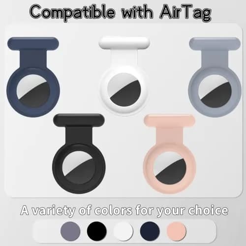 Fzemnn Silicone AirTag Holder Case 2 Pack | Hidden Pin Design for Kids & Pets thumbnail 7