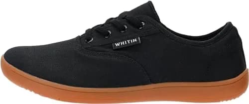 WHITIN Men's Wide Toe Box Zero Drop Sneakers 8.5 | Minimalist Canvas Casual Shoes thumbnail 6