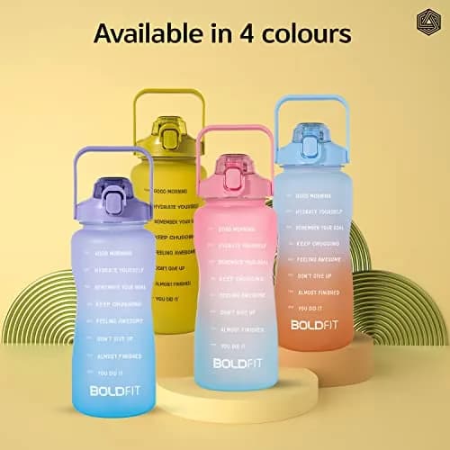 Boldfit 2 Litre (67.6 oz) Gallon Water Bottle with Straw & Time Markers | Motivational Gym Sipper for Fitness Enthusiasts thumbnail 7