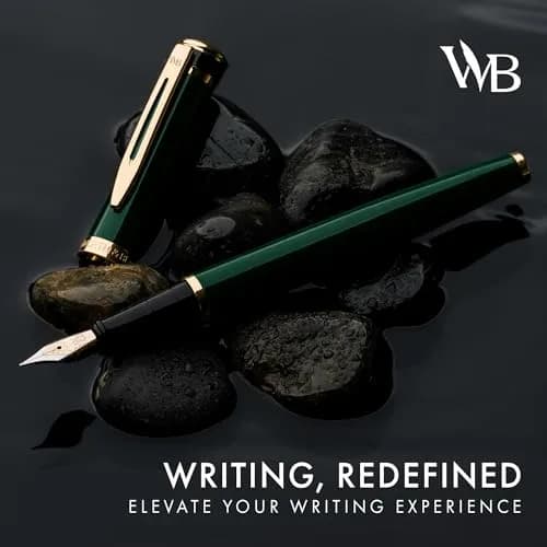 Wordsworth & Black Luxury Fountain Pen Set with Medium Nib, Racing Green | Smooth Ink Flow for Writing thumbnail 2