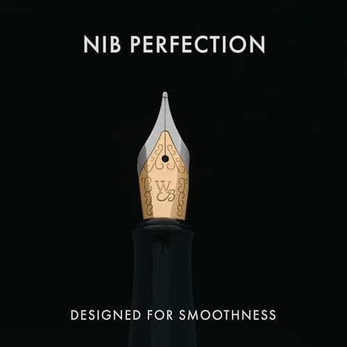 Wordsworth & Black Luxury Fountain Pen Set with Medium Nib, Blue Ink | Smooth Ink Flow Writing Instrument thumbnail 4