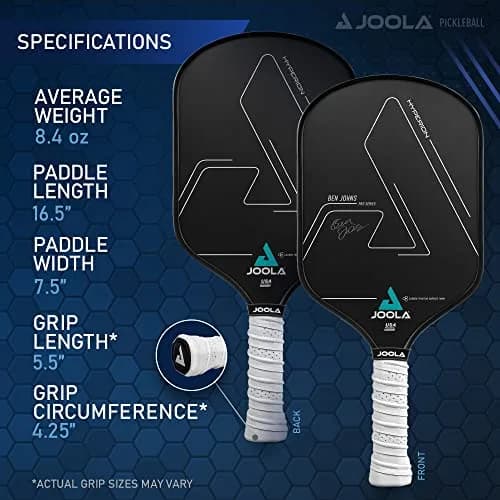 JOOLA Ben Johns Hyperion Pickleball Paddle 16mm (0.63 inch) | USAPA Approved Max Spin thumbnail 5