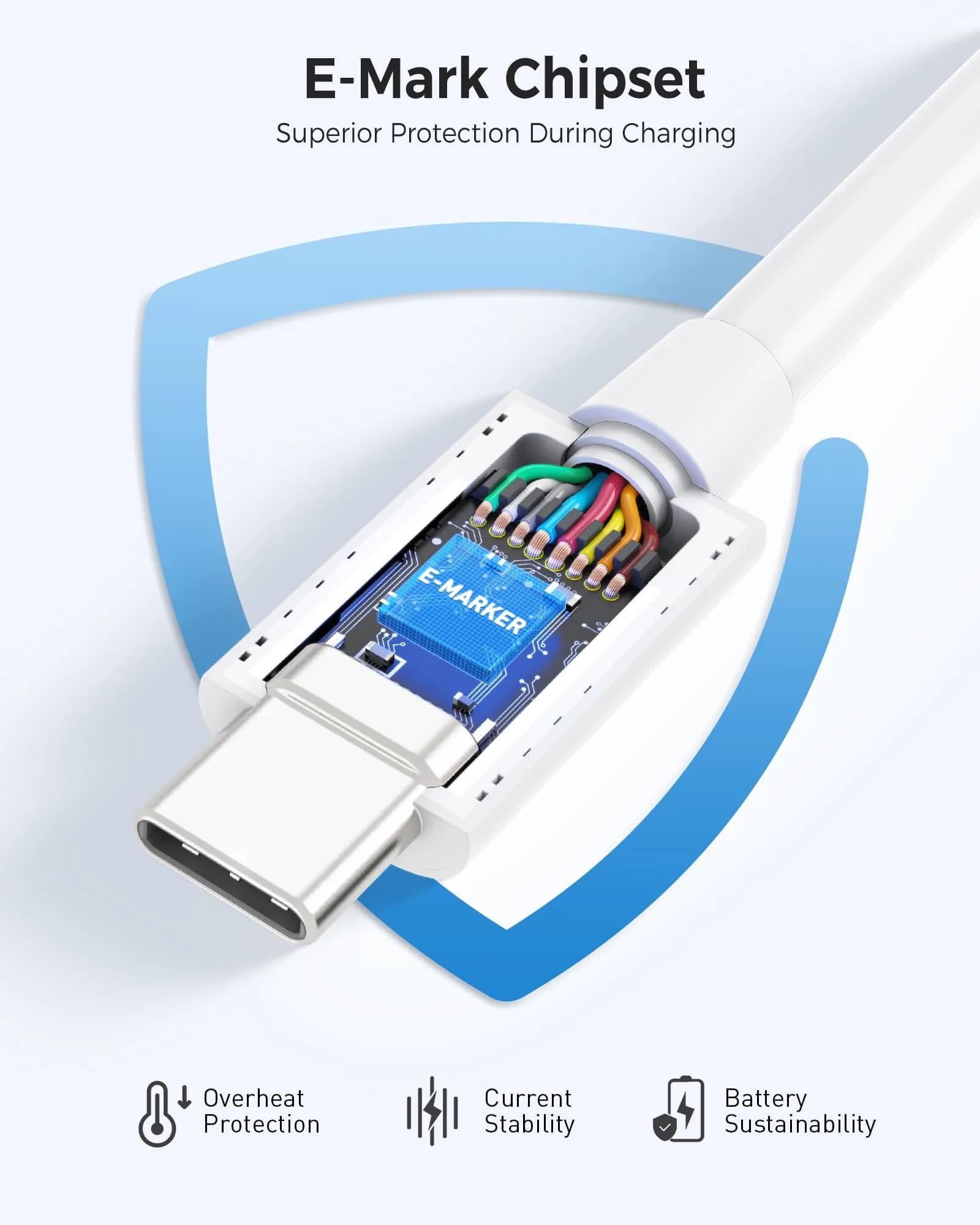 Cable Matters Thunderbolt 4 Cable 1m (3.3ft) | 40Gbps Data, 240W Charging, 8K Video - view 6