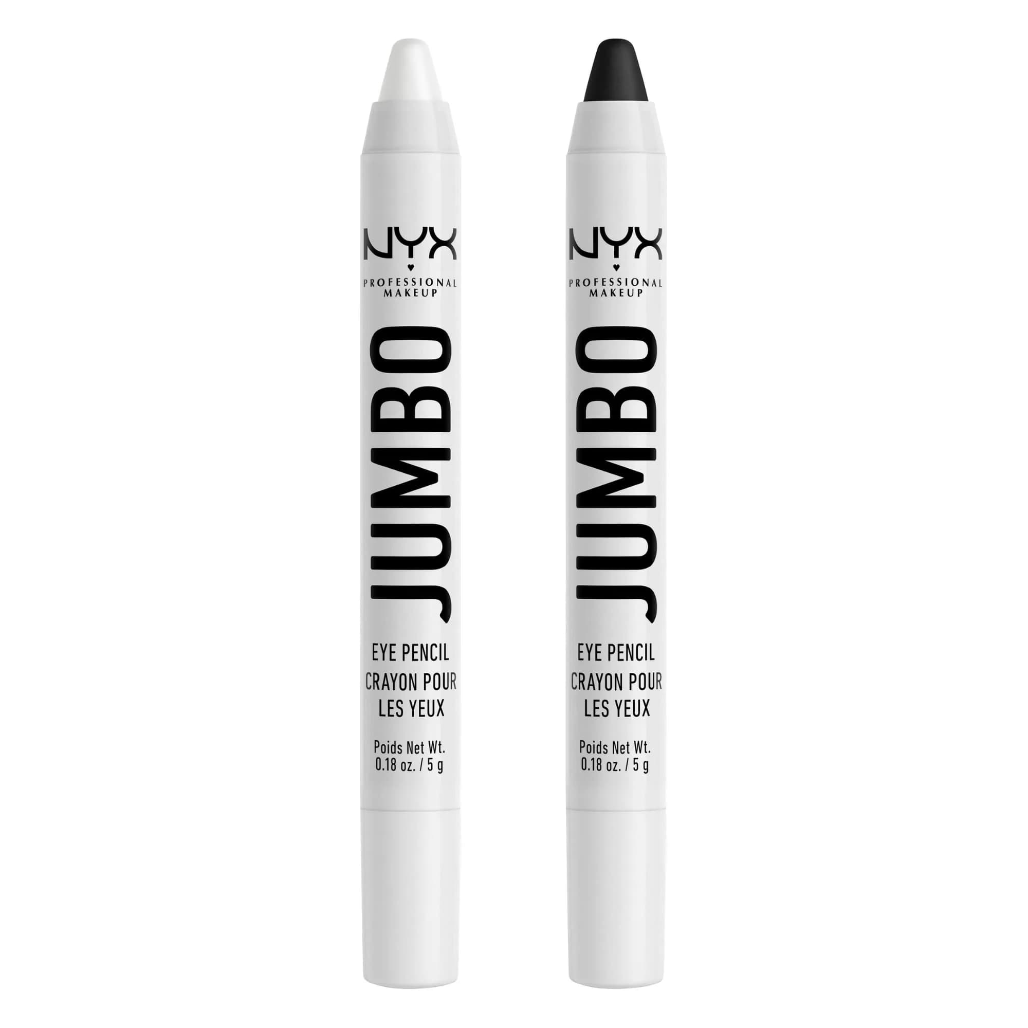 NYX PROFESSIONAL MAKEUP Jumbo Eye Pencil - Milk & Black Bean 2-Pack — Milk & Black Bean (White and Black)