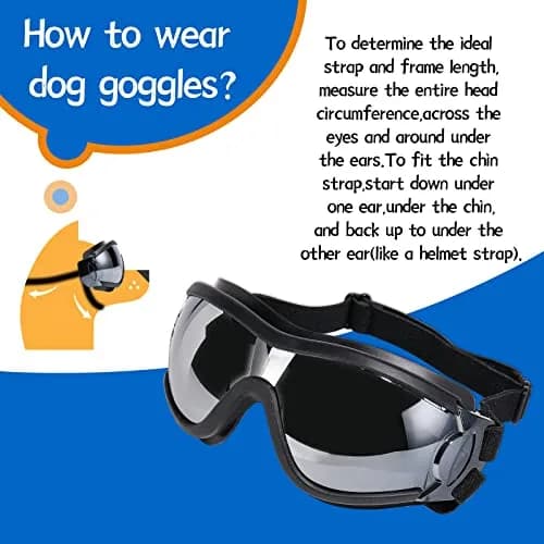 NVTED Dog Sunglasses Dog Goggles Pack of 2 | UV Protection Wind Dust Fog Protection Pet Glasses Eye Wear thumbnail 7