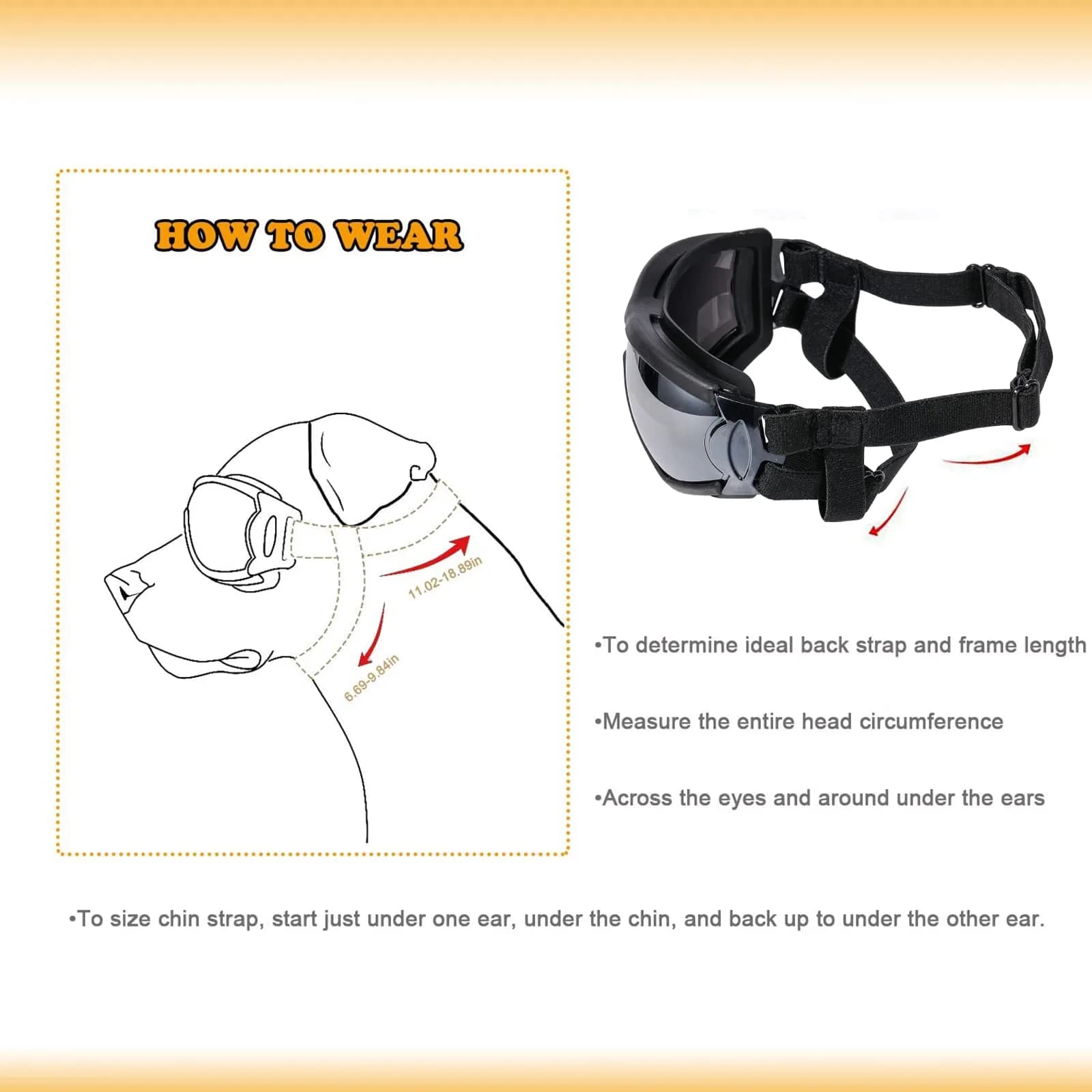 NVTED Dog Sunglasses Dog Goggles Pack of 2 | UV Protection Wind Dust Fog Protection Pet Glasses Eye Wear - view 3
