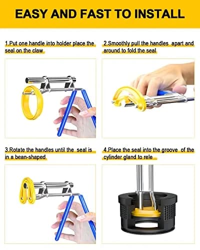 VEHIFOMO Hydraulic Seal Installation Tools Set (3 PCS) | For Rod Seals & U-Cups thumbnail 4