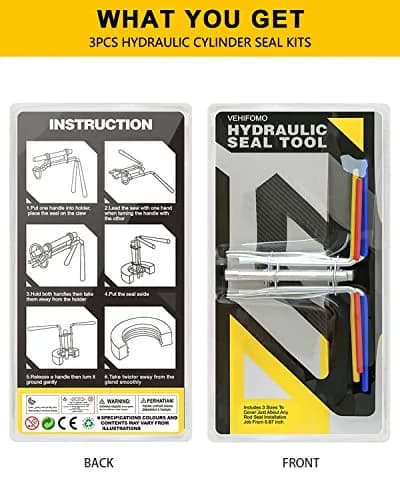 VEHIFOMO Hydraulic Seal Installation Tools Set (3 PCS) | For Rod Seals & U-Cups thumbnail 5