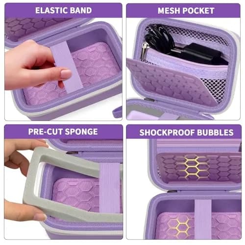 Comecase Purple Digital Camera Case for Kodak PIXPRO FZ45 FZ55 | Fits Cameras up to 11.5cm x 7.8cm x 5.8cm thumbnail 4