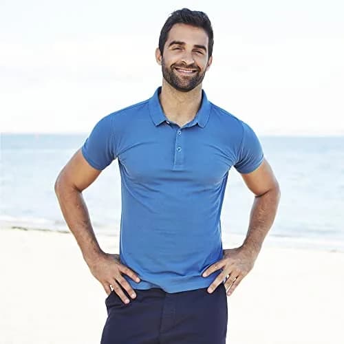 MLYENX Men's Polo Shirts Short Sleeve Quick Dry Moisture Wicking Casual Golf T Shirts thumbnail 3