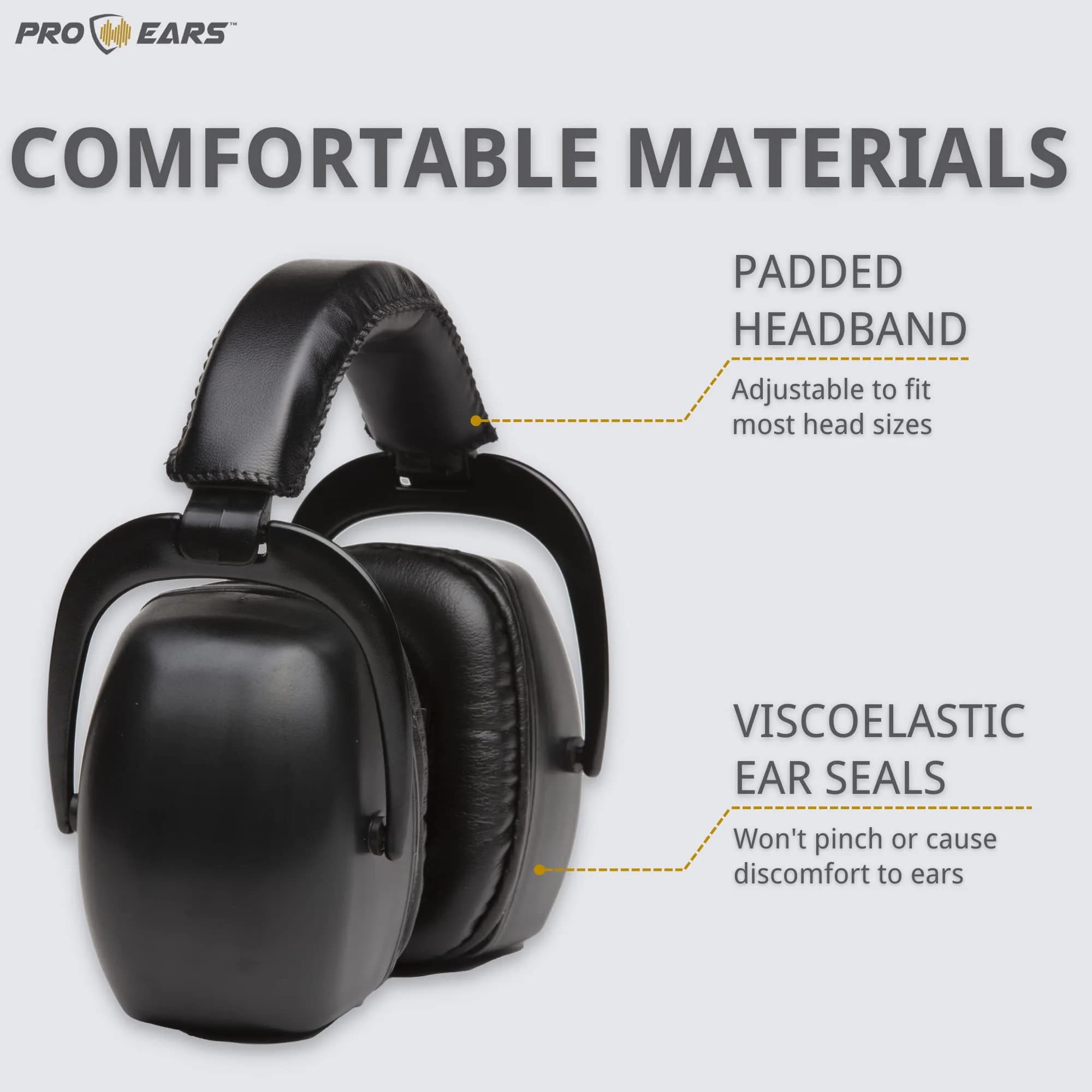 Pro Ears Ultra 30 MRI Kit - MRI-Safe Hearing Protection Earmuffs & Earplugs, NRR 30 dB, 623 g (1.37 lb) | ANSI S3.19-1974 Certified - view 5