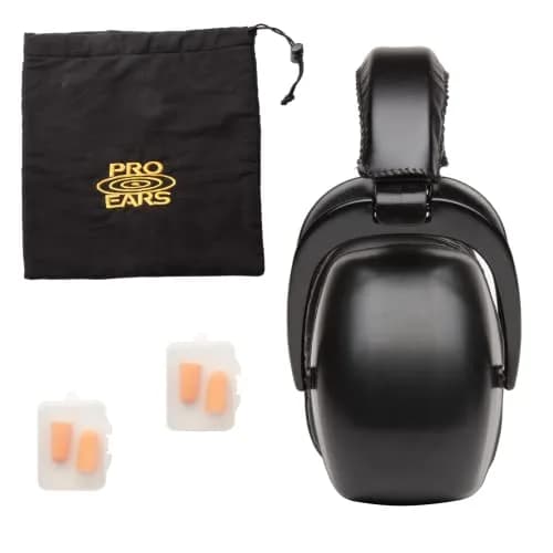Pro Ears Ultra 30 MRI Kit - MRI-Safe Hearing Protection Earmuffs & Earplugs, NRR 30 dB, 623 g (1.37 lb) | ANSI S3.19-1974 Certified thumbnail 1