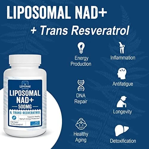 Lepoznan Liposomal NAD+ 500 mg + Trans-Resveratrol 300 mg | Superior Absorption for Healthy Aging thumbnail 5