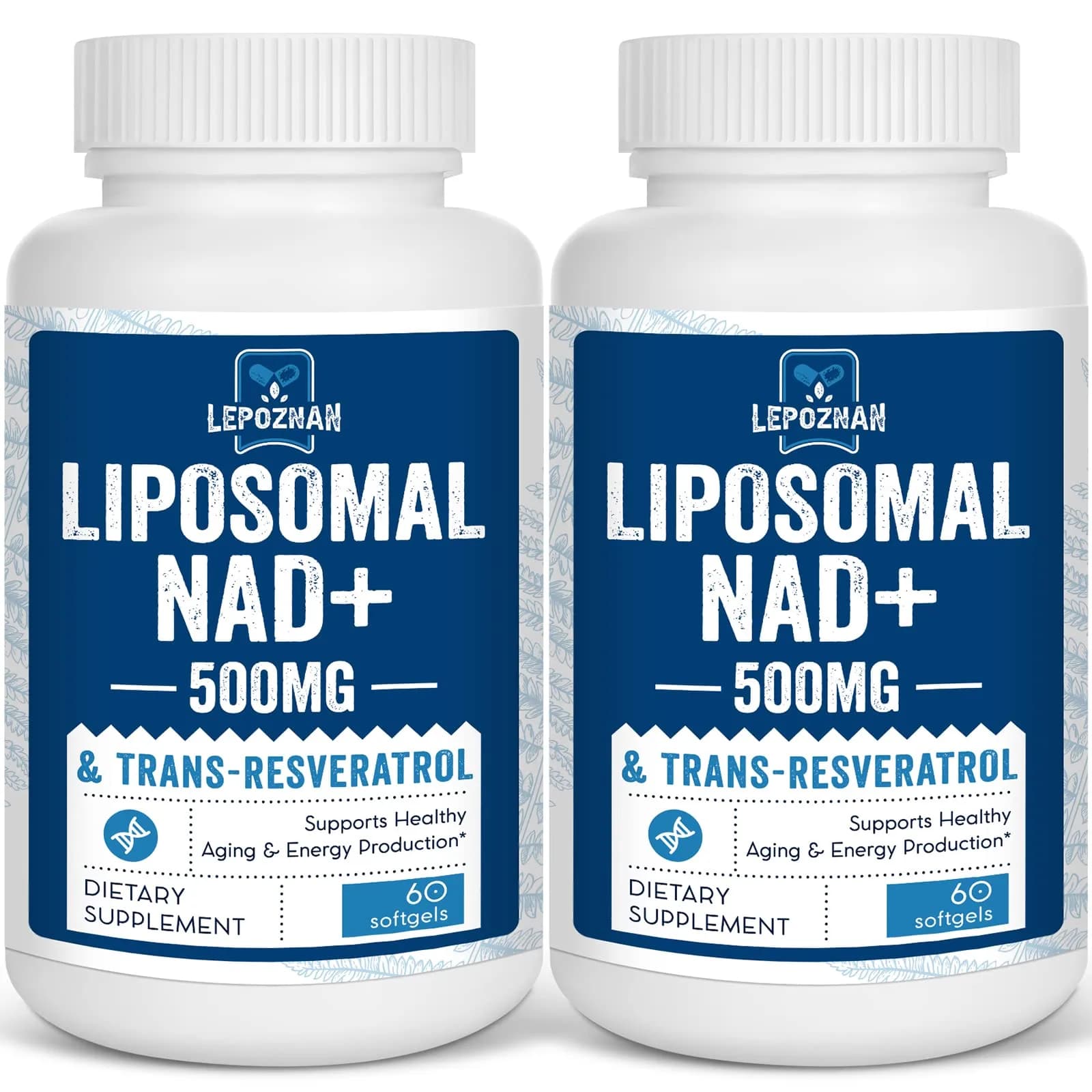 Lepoznan Liposomal NAD+ 500 mg + Trans-Resveratrol 300 mg | Superior Absorption for Healthy Aging — Kanna