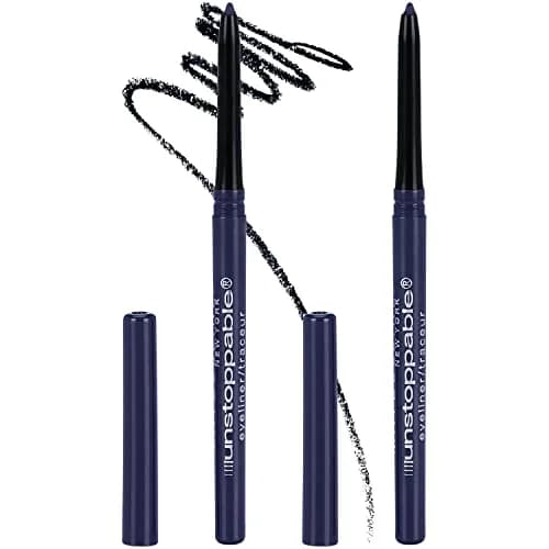 Maybelline Unstoppable Waterproof Mechanical Blue Eyeliner Pencil Sapphire Pack of 2 | Ophthalmologist Tested for Sensitive Eyes thumbnail 1
