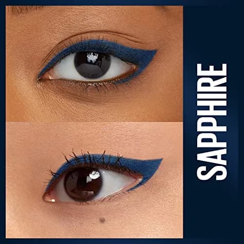 Maybelline Unstoppable Waterproof Mechanical Blue Eyeliner Pencil Sapphire Pack of 2 | Ophthalmologist Tested for Sensitive Eyes thumbnail 2