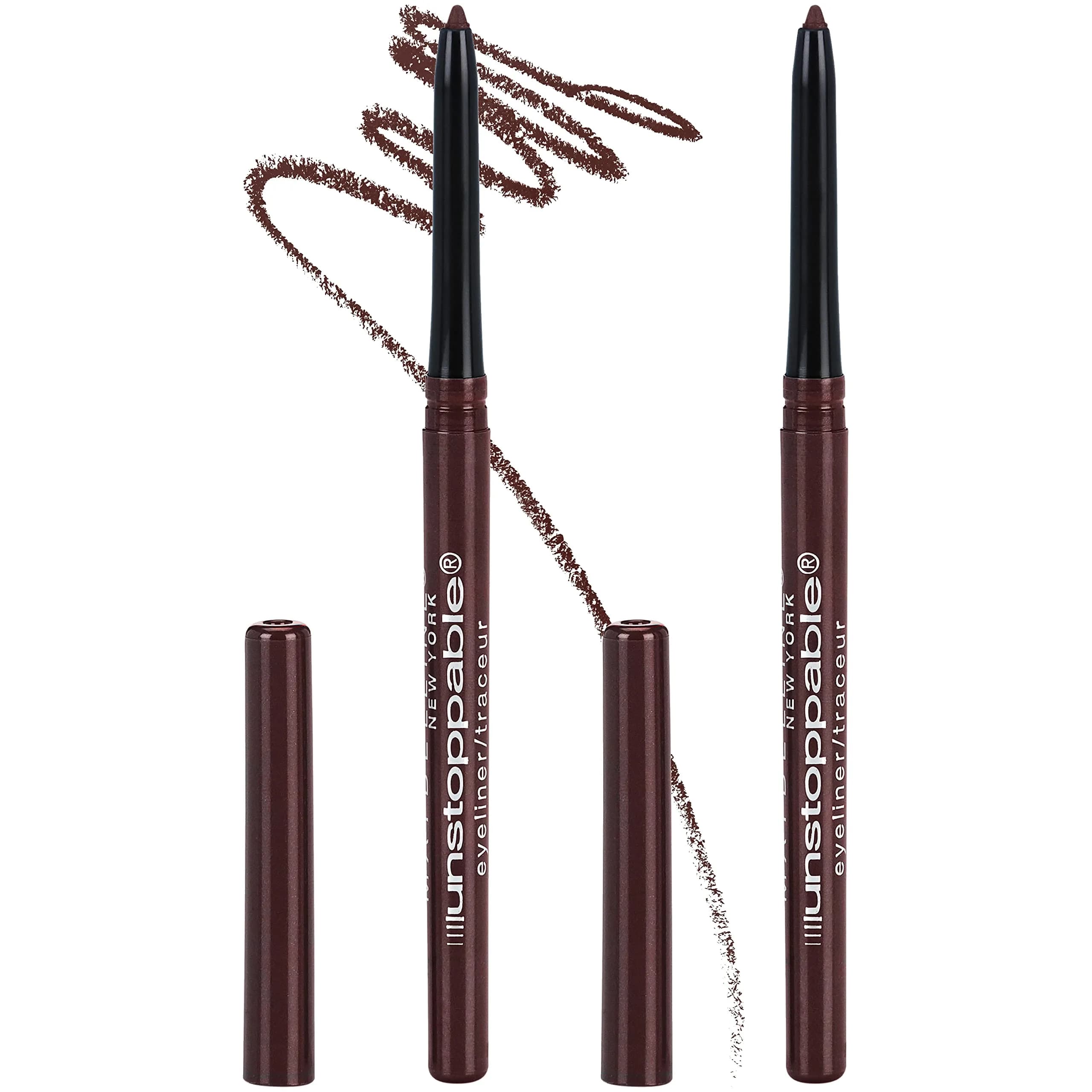Maybelline Unstoppable Waterproof Mechanical Eyeliner Pencil Cinnabar 0.02 oz (Pack of 2) | Smudge-Resistant & Ophthalmologist Tested - main product image