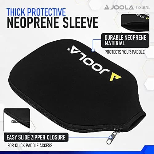 JOOLA Neoprene Paddle Cover for Elongated Pickleball Paddles | Fits 16mm Paddles with Edge Guard thumbnail 2