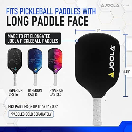 JOOLA Neoprene Paddle Cover for Elongated Pickleball Paddles | Fits 16mm Paddles with Edge Guard thumbnail 3
