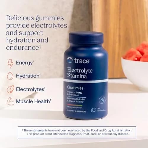 Trace Minerals Electrolyte Stamina Gummies, Watermelon, 90 Count | Boost Energy & Hydration thumbnail 2