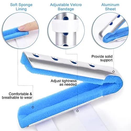 Sopito Finger Splint 3-Size Set for Middle, Pinky & Thumb | Lightweight Orthopedic Support thumbnail 5