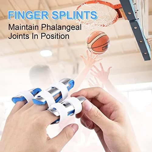 Sopito Finger Splint 3-Size Set for Middle, Pinky & Thumb | Lightweight Orthopedic Support thumbnail 4