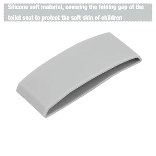 PandaEar Folding Froggy Travel Toilet Seat | Silicone Toddler Potty Seat with Non-Slip Pads (Grey Bear) thumbnail 6