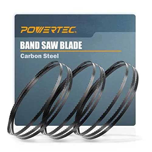 POWERTEC Bandsaw Blades Assortment 56-7/8 Inch | High Carbon Steel, 3 Pack, Wood & Metal Cutting thumbnail 1