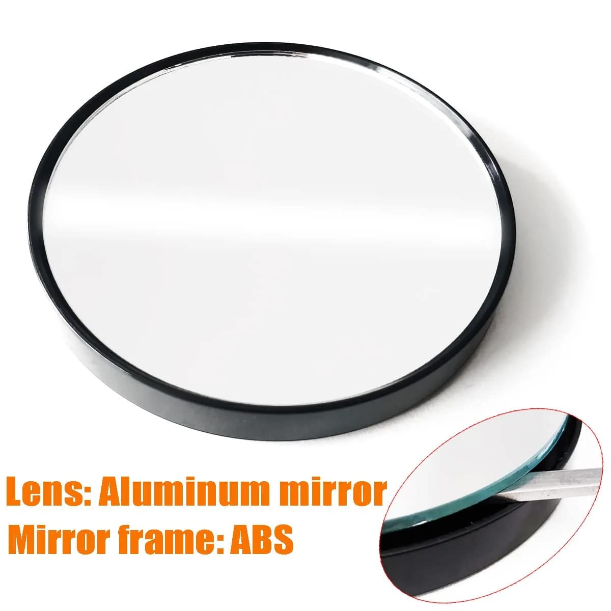 TTSAM 10X Magnifying Makeup Mirror with Tweezers & Suction Cups | 10.9 cm (4.3 inches) Round Black - view 3