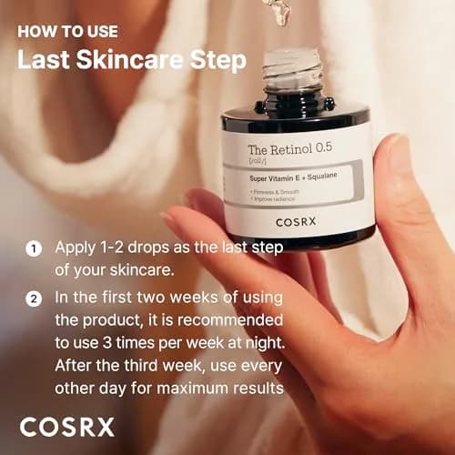 COSRX Retinol 0.5 Oil | Anti-Aging Serum for Fine Lines & Firmness, 20ml thumbnail 7