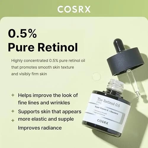 COSRX Retinol 0.5 Oil | Anti-Aging Serum for Fine Lines & Firmness, 20ml thumbnail 2
